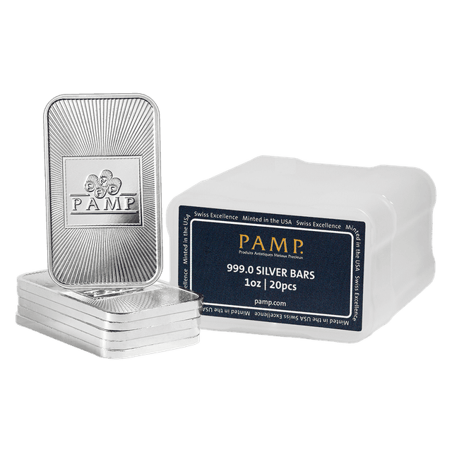 20 PAMP Silver Minted Bar - 1oz