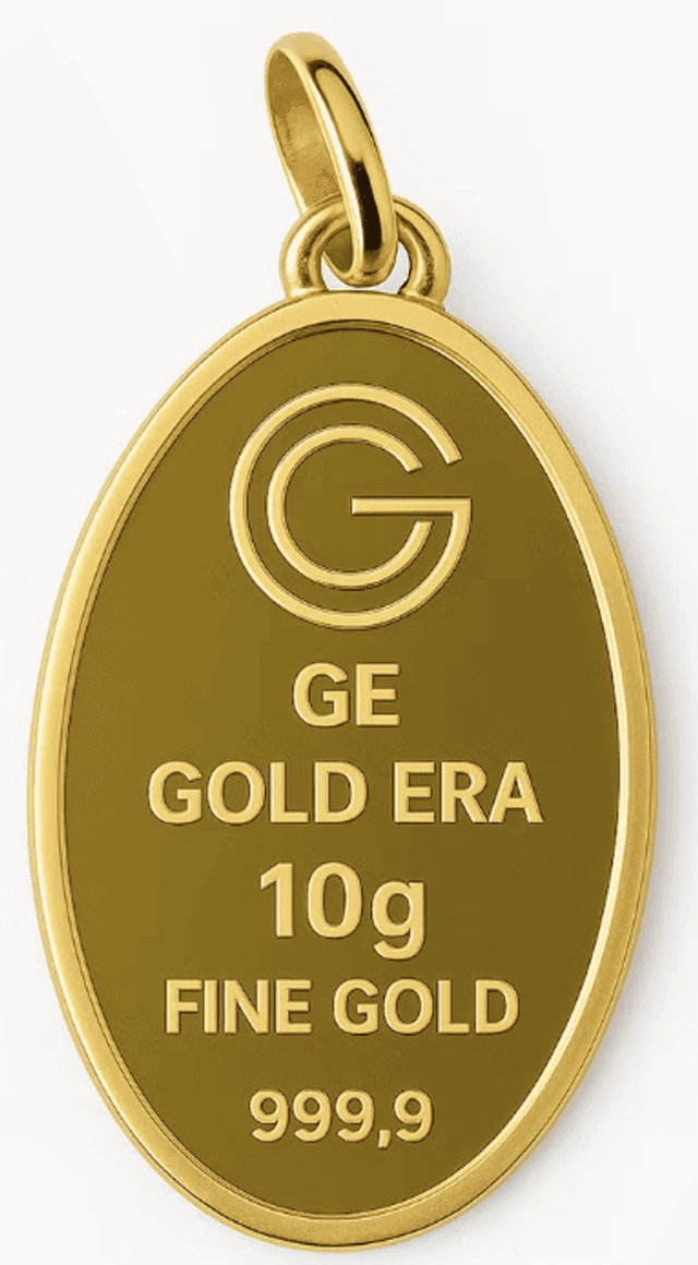Gold Bar Pendant – 10g – Gold Era – 24K (999.9) – Random Design